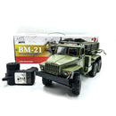 WPL B36-2 1/16 2.4G 6WD RTR Rc Car Hail Rocket Launcher BM-21 Military Truck Rock Crawler Vehicle Models Toy Proportional Control