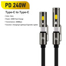 BlitzWolf BW-HDC9 4-in-1 240W Fast Charging Outdoor Lighting Cigarete Lighter 1.2M 2M Nylon Braid 480Mbps Data Cable