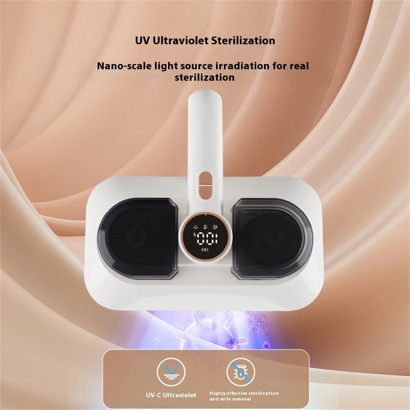 Tevorex Mattress Vacuum Bed Vacuum Cleaner With UV-C Light & Ultrasonic USB Charging Cordless Handheld Vacuum Cleaner