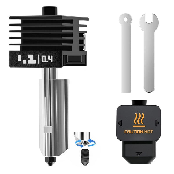 for H2D/A1/A1mini Hotend Bambu Lab H2D Hotend Kit 0.2/0.4/0.6/0.8mm Nozzle H2D High Flow Hotend Standard Flow Hot End