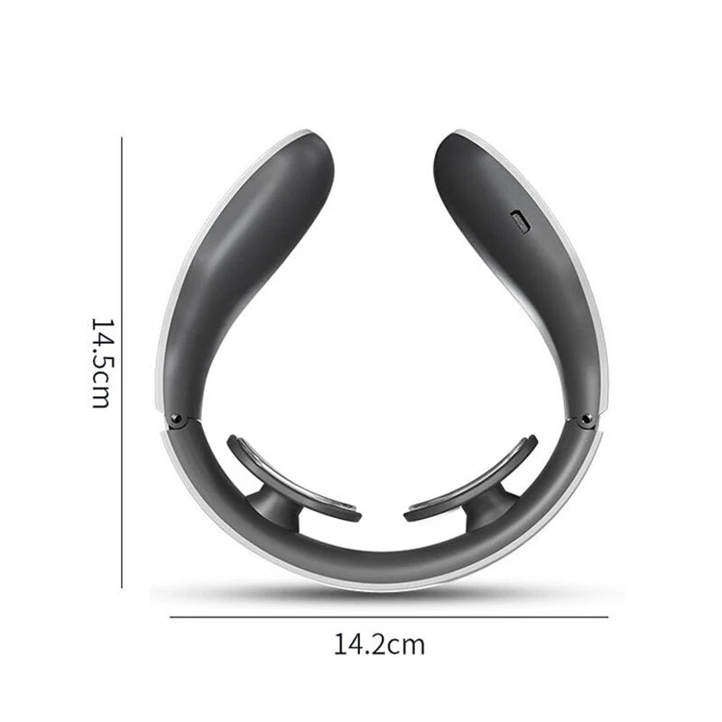 Cervical Massager Neck Shoulder Multifunctional Neck Massager Electromagnetic Pulse Heating Neck Protector with 4 Modes Massage