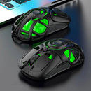 K-Snake X10 Tri-Mode Wireless Gaming Mouse Hollow Design 10000DPI RGB Lighting 400mAh Battery 10000Hz Polling Rate 71g Lightweight 2.4G/Bluetooth/Wired Esports Gamer Mice