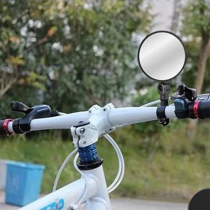 8cm Round Bicycle Rearview Mirror 360Rotatable Convex Motorcycle Rearview Mirror