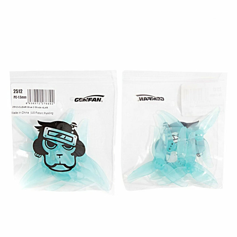 2Pairs Gemfan Hurricane 2512 Durable 3 Blade 2.5" Propeller for Toothpick FPV Racing RC Drone
