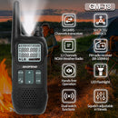 2PCS Baofeng GM-T8 Walkie Talkie 54 GMRS Channels 11 NOAA Weather Alerts 260 Privacy Codes Long Range 1500mAh Rechargeable Battery US Plug Portable Outdoor Communication
