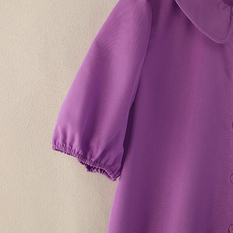 ZANZEA Elegant Style Women Shirt Dress Holiday Casual Raglan Sleeve Sundress Turn-Down Collar Solid Mini Vestidos Dress