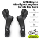 WEST BIKING Adjustable Fluorescent Bicycle Extended Handlebar Lightweight Mountain Bike Bar Ends Deputy Handle