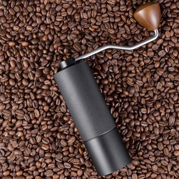 IPRee Manual Portable Coffee Grinder Diamond Grinder CNC Stainless Steel Core Lengthened Handle Double Bearing Adjustable Coffee Bean Grinder