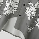 INCERUN Men Flowers Print Loose Fit Long Sleeve Shirts Casual Daily Large Size Lapel Tops for Men S-5XL