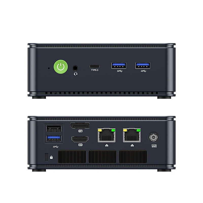 GMKtec M6 AMD Ryzen 5 6600H Mini PC Max 4.5GHz Windows 11 Pro WIFI 6E USBC 4.0 DDR5 Dual SSD Slot 4K Triple Screen Display Mini Computer Desktop PC