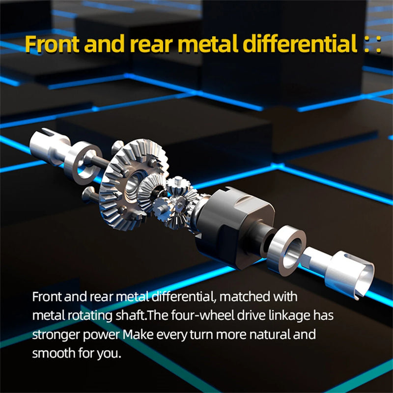 SCY 18101 PRO RTR 1/18 2.4G 4WD 50km/h Brushless RC Car Off-Road Truck LED Lights Full Proportional Vehicles Models Metal Differential Drive Shaft Toys