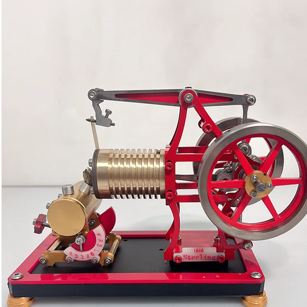 Fire-absorbing Stirling Vacuum Engine Model with 3 PCS Thin Copper Sheets Air Valve Educational Toys