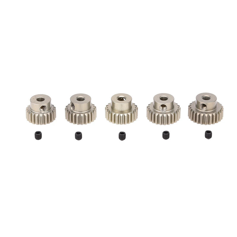 5PCS 48DP 21T 22T 23T 24T 25T Pinion Motor Gear Combo Set for 1/10 Rc Car Brushed Brushless Motor