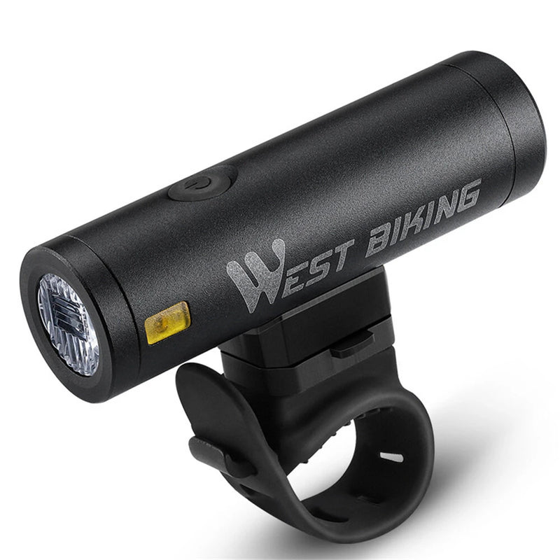 WEST BIKING 500LM 85 Floodlight Bicycle Front Light 5000mAh USB Rechargeable 200m Long-range Cycling Headlight Aluminium Alloy Bike Lamp