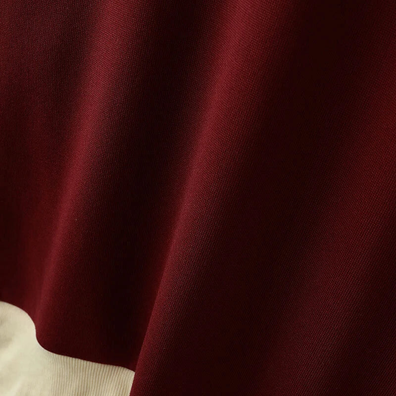 INCERUN Mens False Two-Piece Patchwork Long-Sleeve Pullover Hoodies Comfy Crew Neck Top for Male