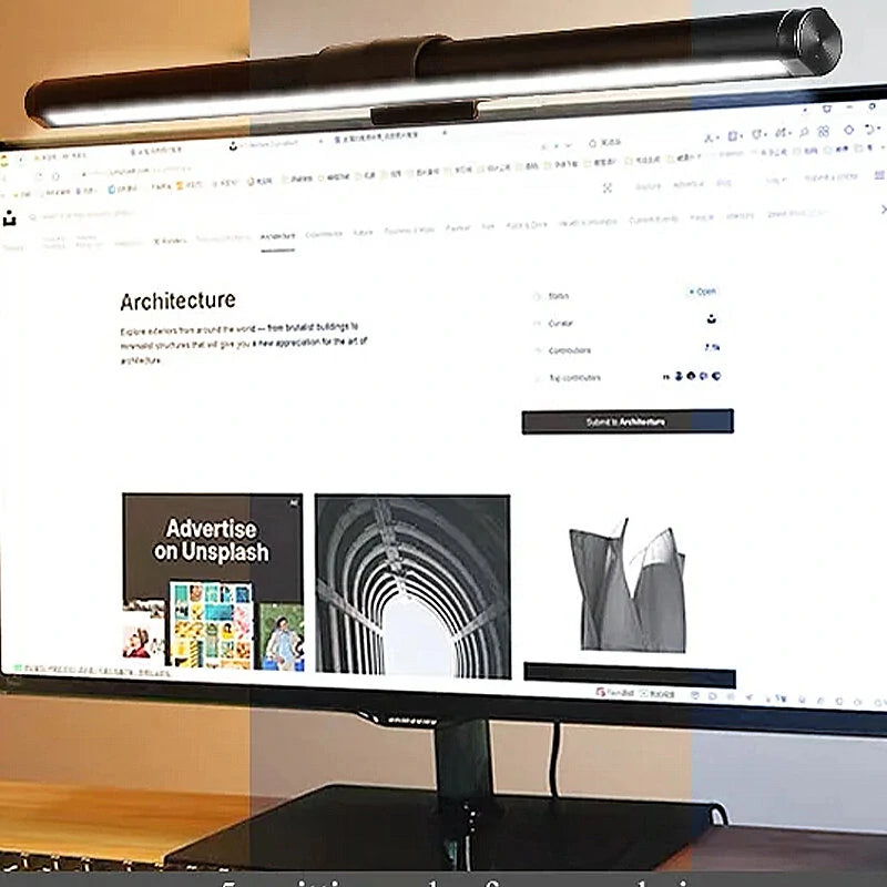 Eye Protection LED Computer Screen Light Bar Monitor with Remote Control for Study Work USB Conputer Hanging Monitor Light Bar