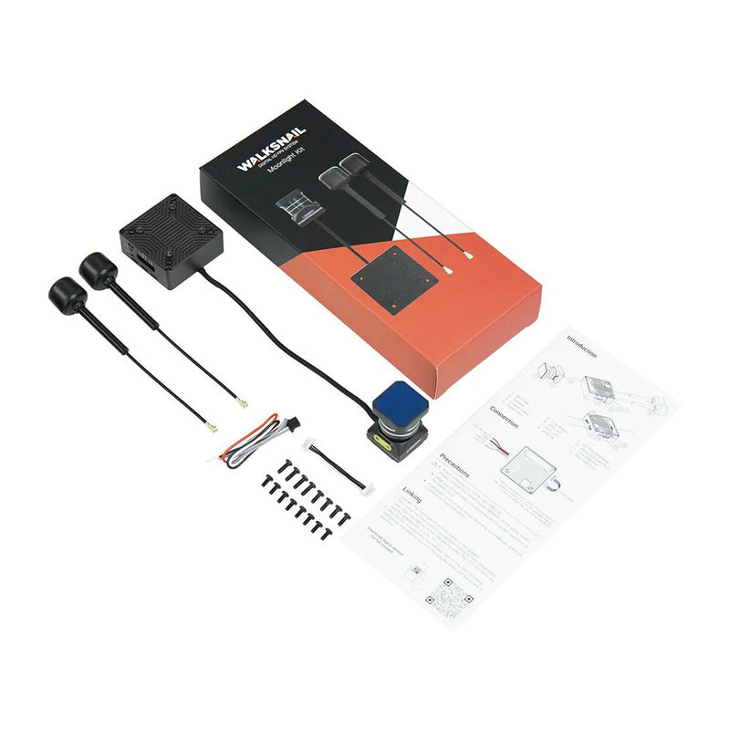 Walksnail Moonlight Kit Ultra HD 5.8Ghz Digital System FPV Transmitter Starlight 160 Degree 4K 60fps Camera Built-in EIS Gyroflow with Dual LHCP Antennas for RC Drone Goggles X