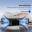 Retevis MB63A CB Car Radio 12/24V Power AMFM 40 Channels Emergency 9/19 Long Range Professional Communicator Compact Mobile Radio Station