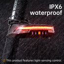 CYCLAMI Wireless Remote Control Bicycle Taillight with Turn Signals and Brake Light USB Rechargeable IPX6 Waterproof Bicycle Rear Safety Light