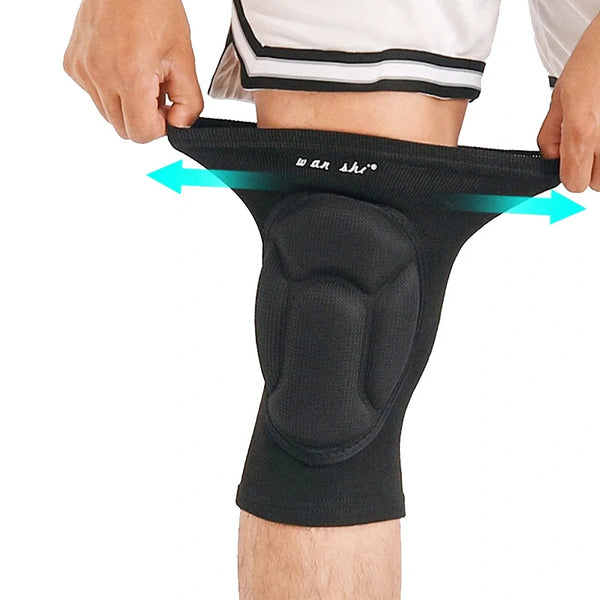 1 PCS Sports Sponge Thickening Knee Pads Anti-slip Elastic Brace Anti-collision Breathable Knee Protector