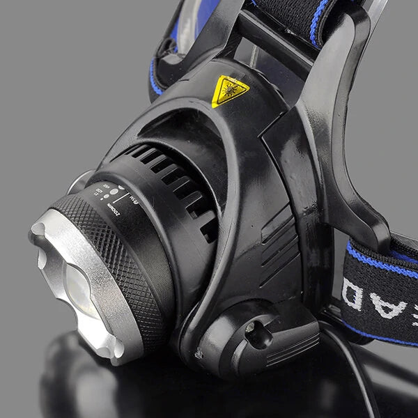 BIKIGHT 568D 650LM LED HeadLamp Waterproof 3 Modes Telescopic Zoom Rechargeable Running Camping Cycling Light