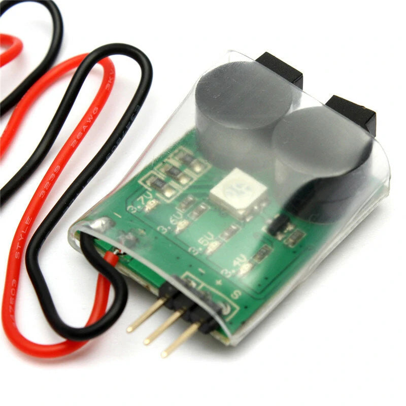 3 in 1 Low Voltage Alarm BB Buzzer Tracer Signal Loss Alarm 2-6S Lipo Support for RC Drone FPV Racing