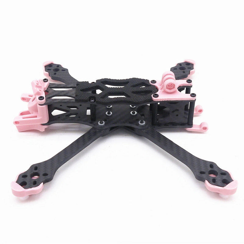 STEELE5 PLUS 220mm Wheelbase 5mm Arm Thickness Carbon Fiber X Type 5 Inch Frame Kit  Support VISTA  / DJI Air Unit for RC Drone FPV Racing