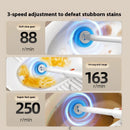 Tevorex Electric Toilet Brush Wall-Mounted Household Toilet Cleaning Brush Disposable Head Replacement Bathroom Cleaning Tool
