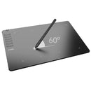 VINSA T1161 Graphics Drawing Tablet with 12 Physical Shortcut Keys 300x188mm Sensing Area 8 Pen Nibs Art Creation Sketches with 8192 Levels Pressure Battery-free