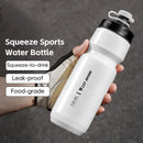 WEST BIKING 550ML Extrusion Bicycle Water Bottle Portable Lightweight Drop-resistant Leak-proof Sports Bike Kettle for MTB Outdoor Cycling