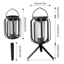 IPRee Solar Camping Light Outdoor Hanging Lamp Tripod Ambient Light 2Power Supply 4Light Modes for Camping,Emergency,Garden Decor