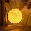 Magnetic Levitation Globe LED Moon Floating Romantic Lamp Suspended 3D Moon Lamp Rotating Globe Bedside Lamp