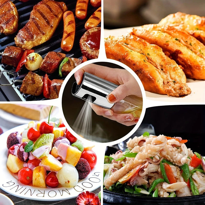 2 Pieces Cooking Oil Sprayer Olive Oil Kitchen Oil Spray Bottle Portable Kitchen Dispenser for Air Fryer Baking Salad Grilling Baking Olive Oil
