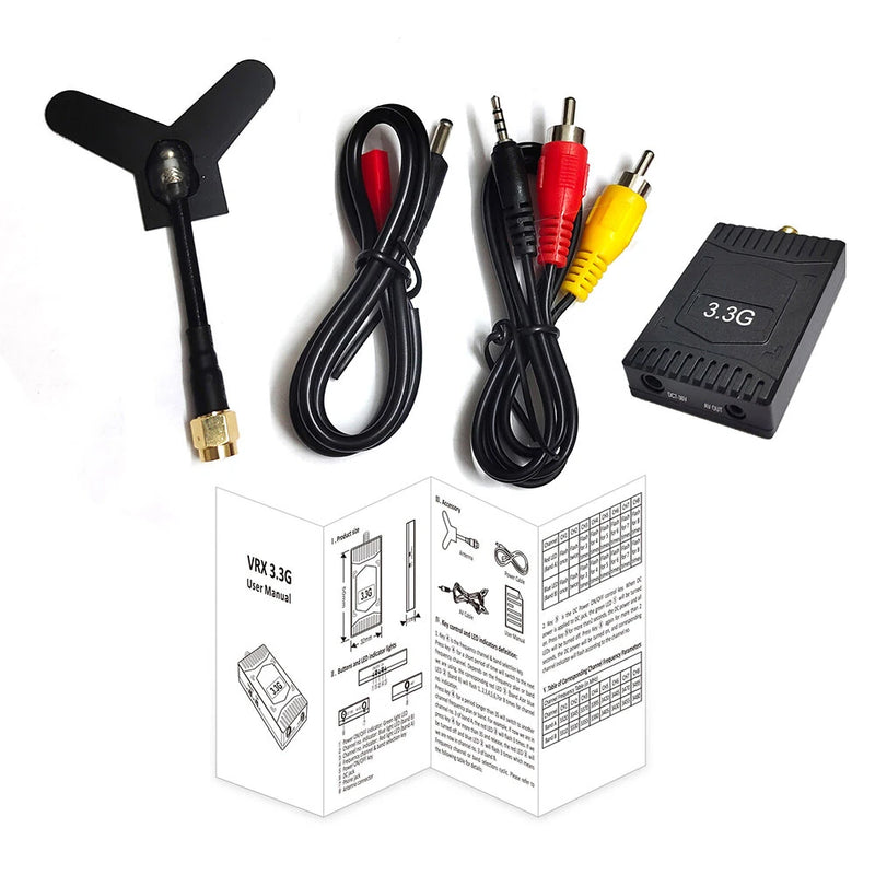 3.3G Long Range FPV VRX System High Sensitivity FPV Receiver Low Latency Drone Receiver Module For FPV RC Racing Drones