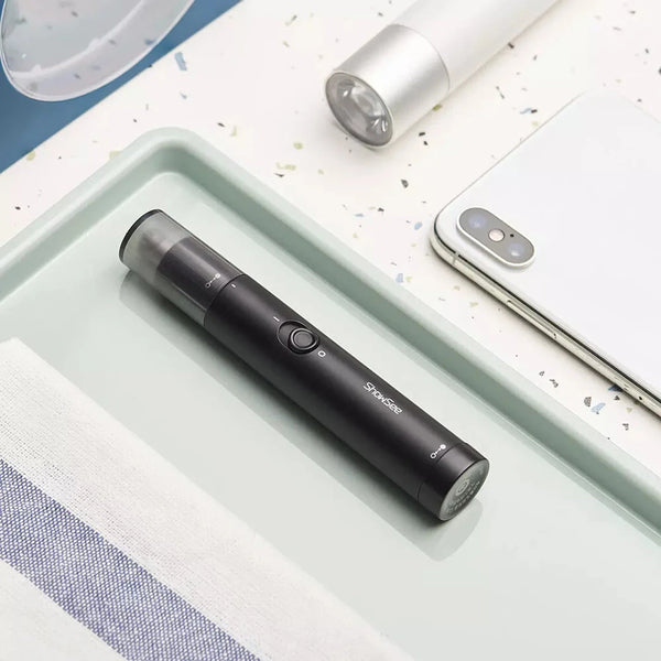 SHOWSEE Electric Nose Hair Trimmer 360 Rotating Floating Blade with Washable Removable Cutter Head High Speed Low Noise