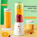 Electric Juicer Cup with 2 Cups Portable Juicer Mixer 10 Blade Usb Charge Fresh Fruit Juice Personal Blender Smoothie For Travel