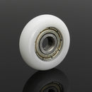 10pcs Nylon Plastic Carbon Steel Bearings Pulley Wheels Embedded Ball Bearings 5*23*7mm