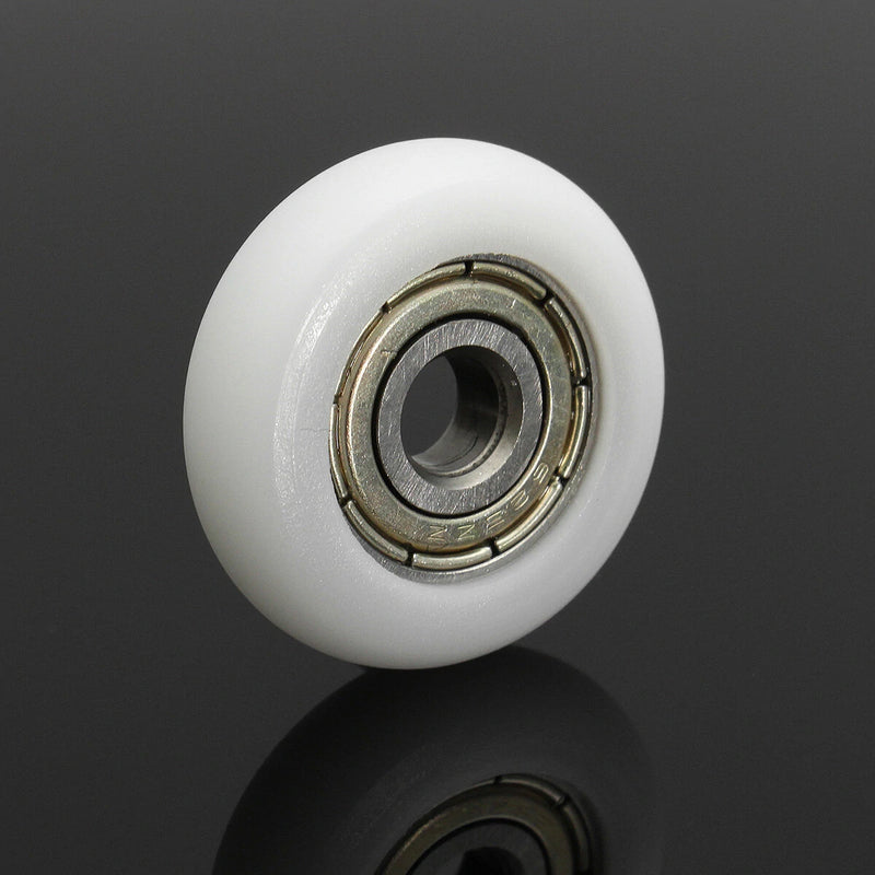 10pcs Nylon Plastic Carbon Steel Bearings Pulley Wheels Embedded Ball Bearings 5*23*7mm