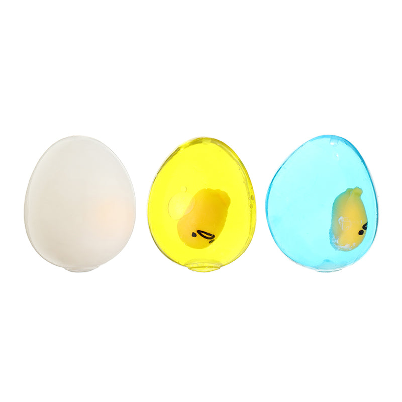 Squishy Yolk Grinding Transparent Egg Stress Reliever Squeeze Stress Party Fun Gift