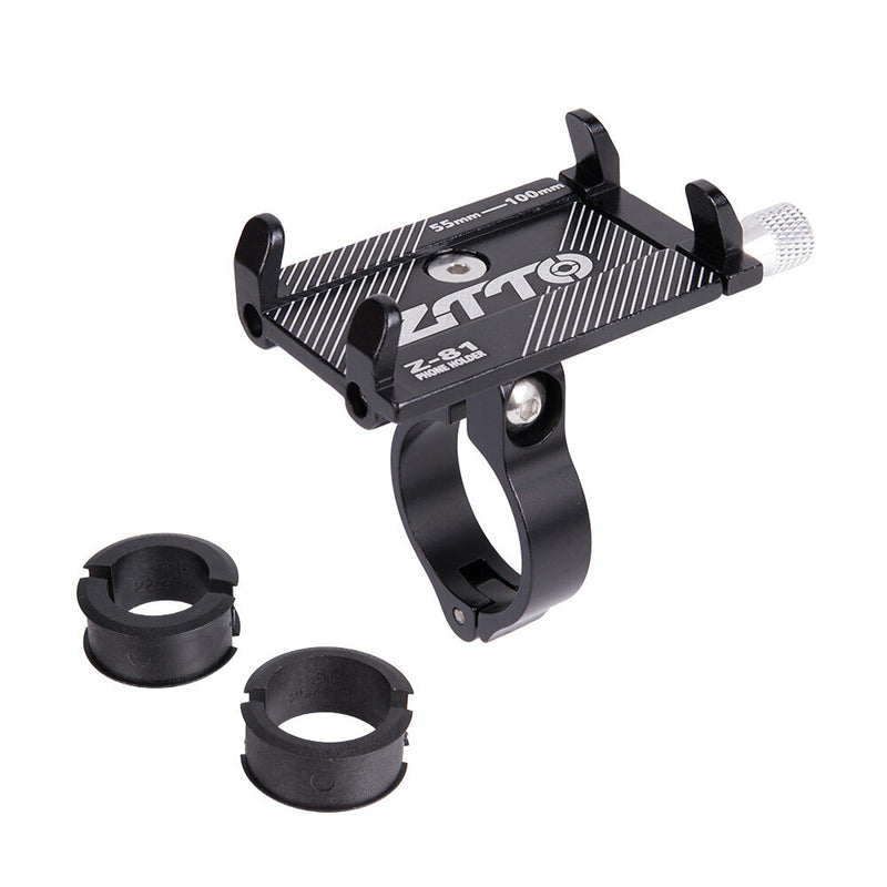 ZTTO Z-81 Universal Outdoor Vlog Recording Aluminum Alloy MTB Motorcycle Road Bike Bicycle Handlebar GPS Mobile Phone Holder Stand for Devices between 55-100mm Width