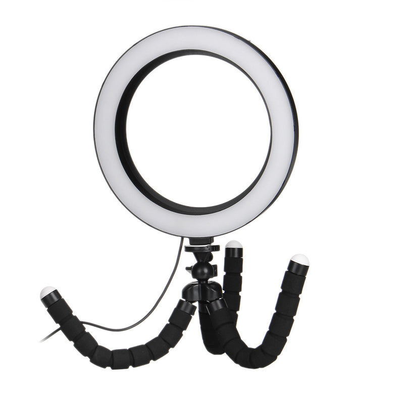 8.3 Inch Tripod Live Stream Selfie LED Ring Light Fill Light With Phone Holder