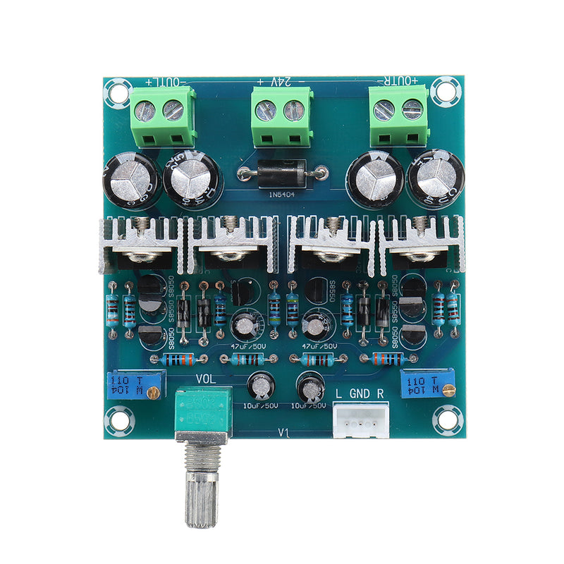XH-A851 DC24V TIP41C TIP42C Dual Channel Class A Analog Amplifer Module 15W x 2 Audio Digital Amplifier Board