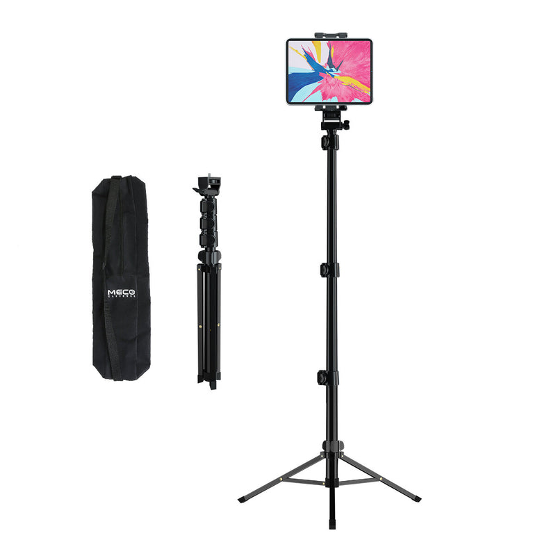 MECO ELEVERDE Tripod Tablet Holder Adjustable Arm Top Mount Selfie Stick For Tablet Holder for iPhone for iPad Android Tablet Camera