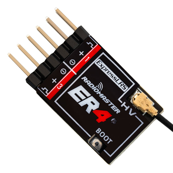 Radiomaster ER4 2.4GHz 4CH ExpressLRS ELRS RX PWM Receiver Support Voltage Telemetry for F3P RC Airplane Car Boat Tank
