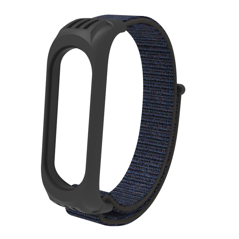 Holdmi 2-IN-1 Comfortable Nylon Watch Strap Band + TPU Watch Case Cover Replacement for Xiaomi Mi Band 5 / Xiaomi Mi Band 4 / 3 Non-original