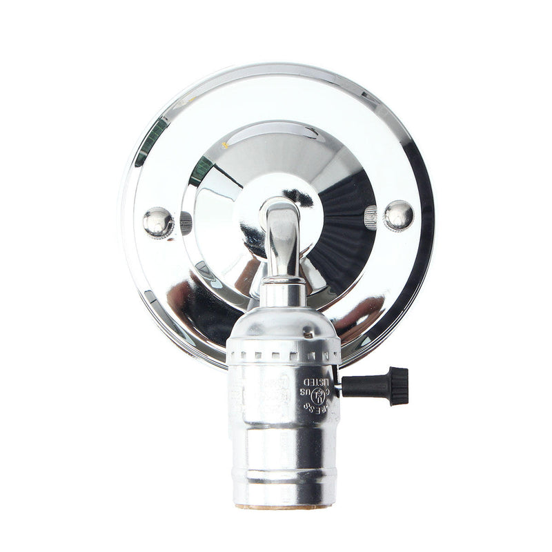 E27 Antique Vintage Switch Type Wall Light Sconce Lamp Bulb Socket Holder Fixture