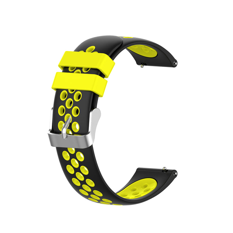 Bakeey 22mm Two-color Buckle Strap Stoma Silicone Replacement Strap For Amazfit GTR 47MM