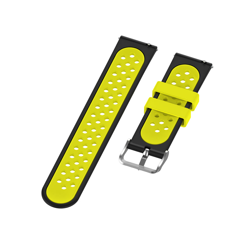 Bakeey 22mm Two-color Buckle Strap Stoma Silicone Replacement Strap For Amazfit GTR 47MM