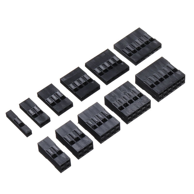 620pcs Dupont Connector 2.54mm Dupont Cable Jumper Wire Pin Header Housing Kit Male Crimp Pins+Female Pin Terminal Connector