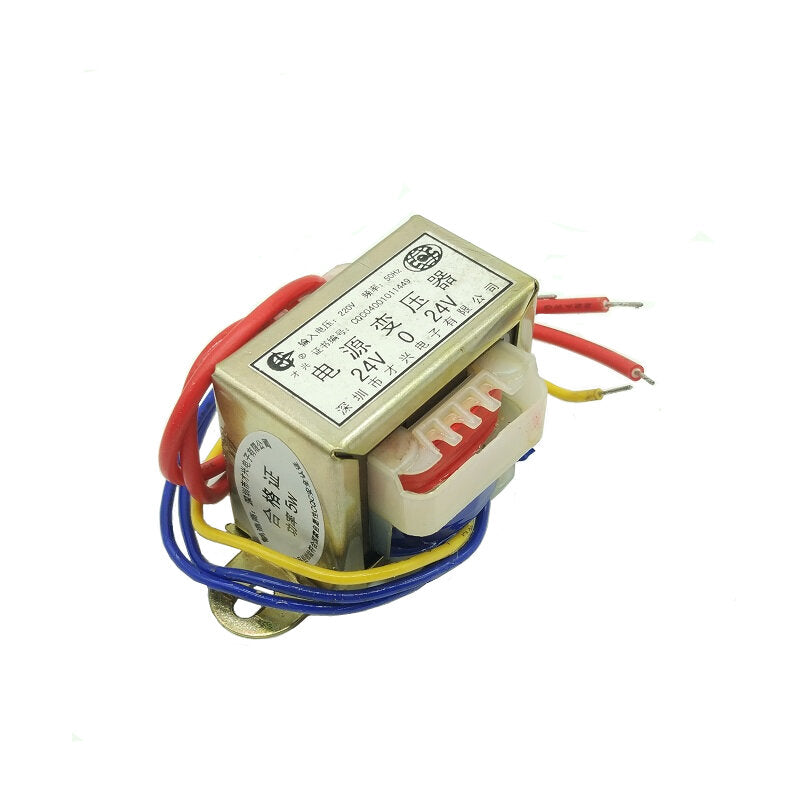 AC 220V Input to AC 6V 9V 12V 15V 18V 24V Output 5W EI 50Hz Single/Dual Voltage Copper Power Transformer
